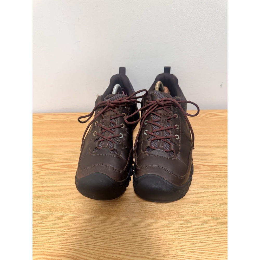 KEEN Targhee III Oxford Hiking Shoes Mens Sz 10.5 EU 44 Dark Brown Leather Trail - Picture 4 of 7